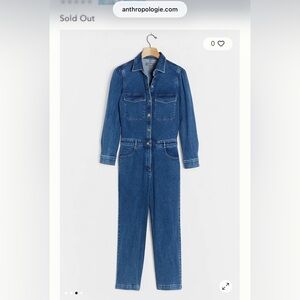 DL1961 Denim Utility Jumpsuit Size XL Anthropologie